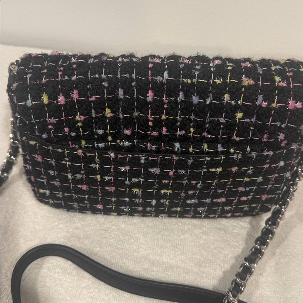NWOT Karl Lagerfeld Paris Agyness Tweed Crossbody Bag - Picture 5 of 8